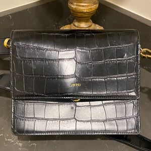 JW Pei croc embossed shoulder bag